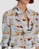 ALICE + OLIVIA Women's Willa Staceface Silk Button-Front Top - 6