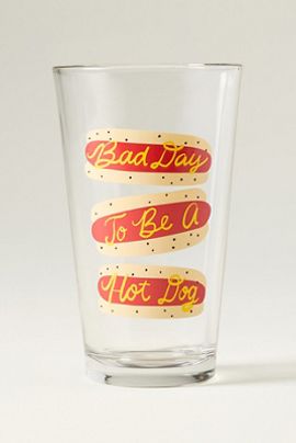 Alice & Wonder Hot Dog Pint Glass
