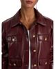 Alice And Olivia Alice and Olivia Alex Faux Leather Boxy Jacket - 5
