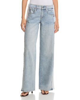 Alice And Olivia Alice and Olivia Amazing Low Rise Wide Leg Jeans in Rockstarblue