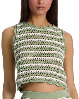 Alice And Olivia Alice and Olivia Amity Pointelle Knit Tank