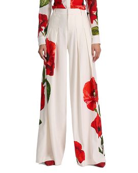 Alice And Olivia Alice and Olivia Blaire High Rise Pleated Pants