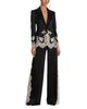 Alice And Olivia Alice and Olivia Breann Lace Trim Blazer - 2