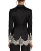 Alice And Olivia Alice and Olivia Breann Lace Trim Blazer - 3