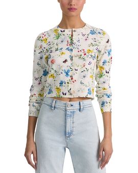 Alice And Olivia Alice and Olivia Carson Cropped Cardigan