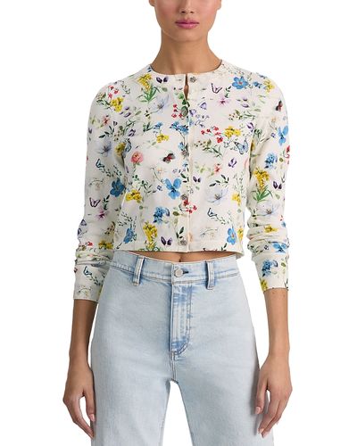 Alice And Olivia Alice and Olivia Carson Cropped Cardigan