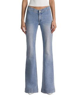 Alice And Olivia Alice and Olivia Chelsea Mid Rise Jeans in Edie Wash