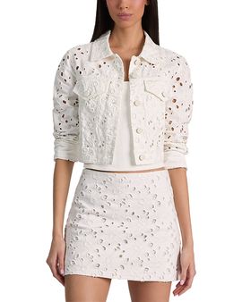 Alice And Olivia Alice and Olivia Chloe Boxy Cropped Jacket