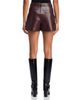 Alice And Olivia Alice and Olivia Conry Faux Leather Pleated Shorts - 3