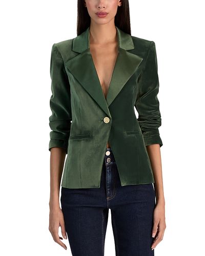 Alice And Olivia Alice and Olivia Denny One Button Blazer