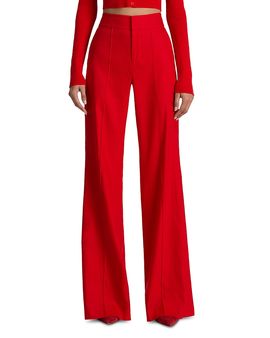 Alice And Olivia Alice and Olivia Dylan High Waisted Wide Leg Pants