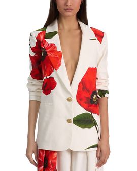 Alice And Olivia Alice and Olivia Elna Slim Long Blazer
