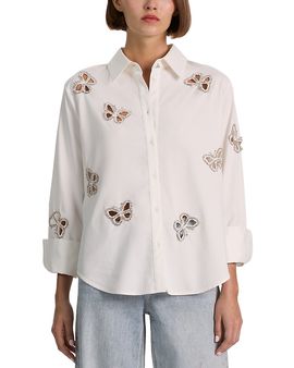 Alice And Olivia Alice and Olivia Finely Embellished Shirt
