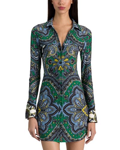 Alice And Olivia Alice and Olivia Freya Fitted Mini Shirtdress