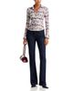Alice And Olivia Alice and Olivia Freya Staceface Fitted Nipped Waist Button Down Top - 2