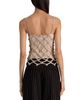 Alice And Olivia Alice and Olivia Giada Cotton Embellished Cropped Top - 3