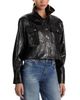 Alice And Olivia Alice and Olivia James Faux Leather Cropped Jacket - 3