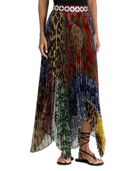 Alice And Olivia Alice and Olivia Katz Handkerchief Hem Midi Skirt