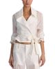 Alice And Olivia Alice and Olivia Keith Sheer Mixed Media Jacket - 1