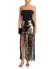 Alice And Olivia Alice and Olivia Kendra Sequin Fringe Maxi Skirt - 2