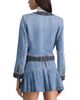 Alice And Olivia Alice and Olivia Landon Cropped Denim Jacket - 4