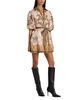 Alice And Olivia Alice and Olivia Lucy Cotton Stretch Mini Shirt Dress - 4
