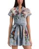 Alice And Olivia Alice and Olivia Lucy Denim Mini Shirt Dress - 1