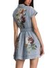 Alice And Olivia Alice and Olivia Lucy Denim Mini Shirt Dress - 4