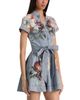 Alice And Olivia Alice and Olivia Lucy Denim Mini Shirt Dress - 5