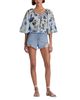 Alice And Olivia Alice and Olivia Mclaine Elbow Sleeve Cropped Blouse - 2