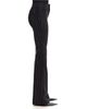 Alice And Olivia Alice and Olivia Mid Rise Cotton Blend Flare Jeans in Black/Clear Crystal - 4