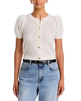 Alice And Olivia Alice and Olivia Sabine Cashmere Blend Cropped Cardigan