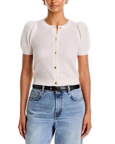 Alice And Olivia Alice and Olivia Sabine Cashmere Blend Cropped Cardigan