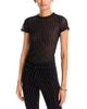 Alice And Olivia Alice and Olivia Tess Embellished Short Sleeve Tee - 1