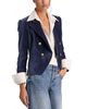 Alice And Olivia Alice and Olivia Velvet Double Breasted Blazer - 4