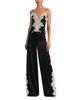 Alice And Olivia Alice and Olivia Wide Leg Cutaway Lace Codet Pants - 2