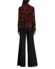 Alice And Olivia Alice and Olivia Willa Silk Button Front Top - 4