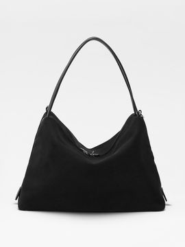 Alice Martha Premium Polyester-PU Crossbody Bag [Black]