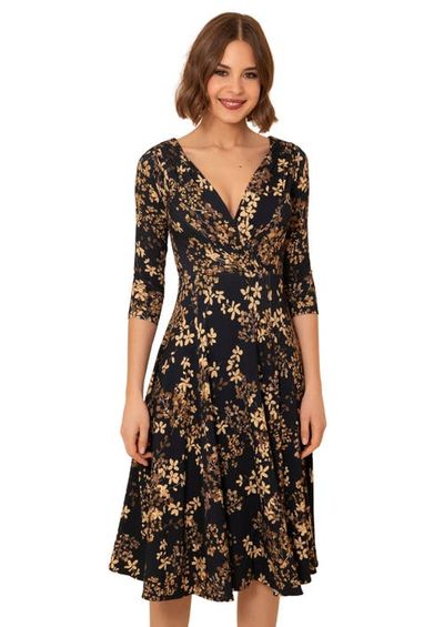 Alie Street London Alie Street London Annie 3/4 Sleeve Midi Dress