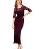 Alie Street London Alie Street London Lila 3/4 Sleeve Lace Maxi Gown - 1