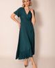 Alie Street London Alie Street London Petite Waterfall Ruffle Wrap Midi Dress - 3