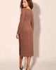 Alie Street London Alie Street London Ribbed Midi Knit Sheath Dress - 5