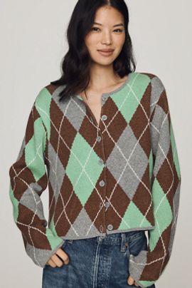 ALIGNE Aggie Argyle Cardigan