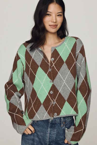 ALIGNE Aggie Argyle Cardigan
