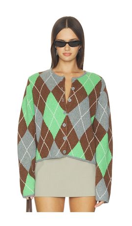 ALIGNE ALIGNE Aggie Merino Argyle Cardigan