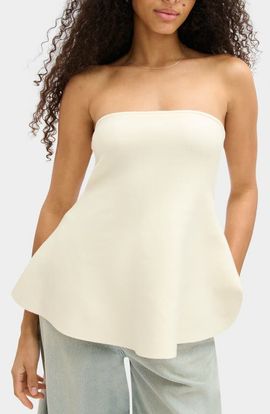 ALIGNE ALIGNE Amy Flared Strapless Top