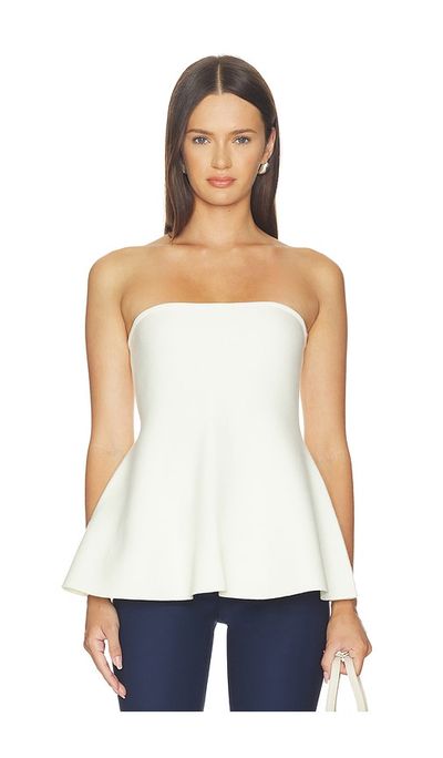 ALIGNE ALIGNE Amy Knitted Bandeau Peplum Top