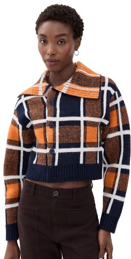 ALIGNE ALIGNE Carmen Cardigan Check