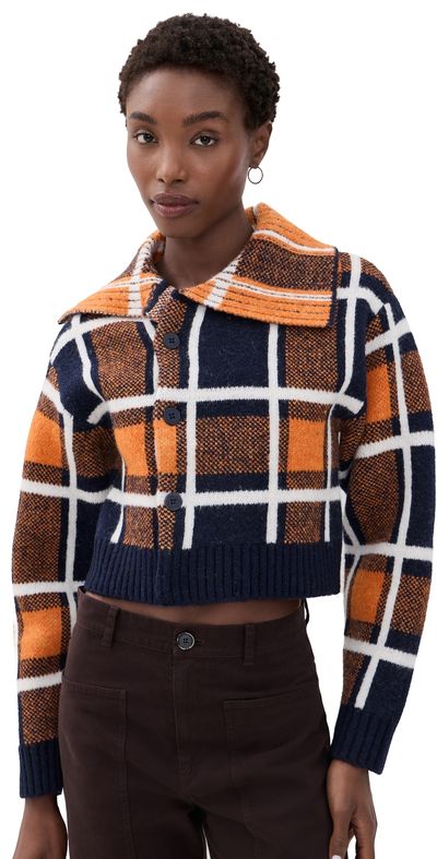 ALIGNE ALIGNE Carmen Cardigan Check