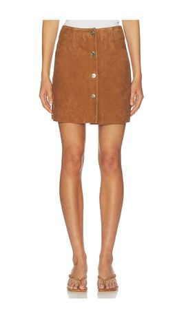 ALIGNE ALIGNE Clemmie Suede Skirt